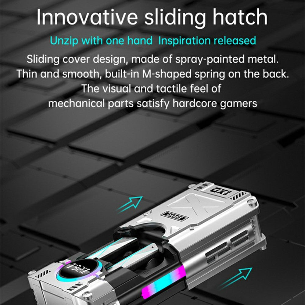 DX-08 Mechanical Mecha Bluetooth-Compatible Earbuds 140+ Languages Translation HD Call Wireless Earphones