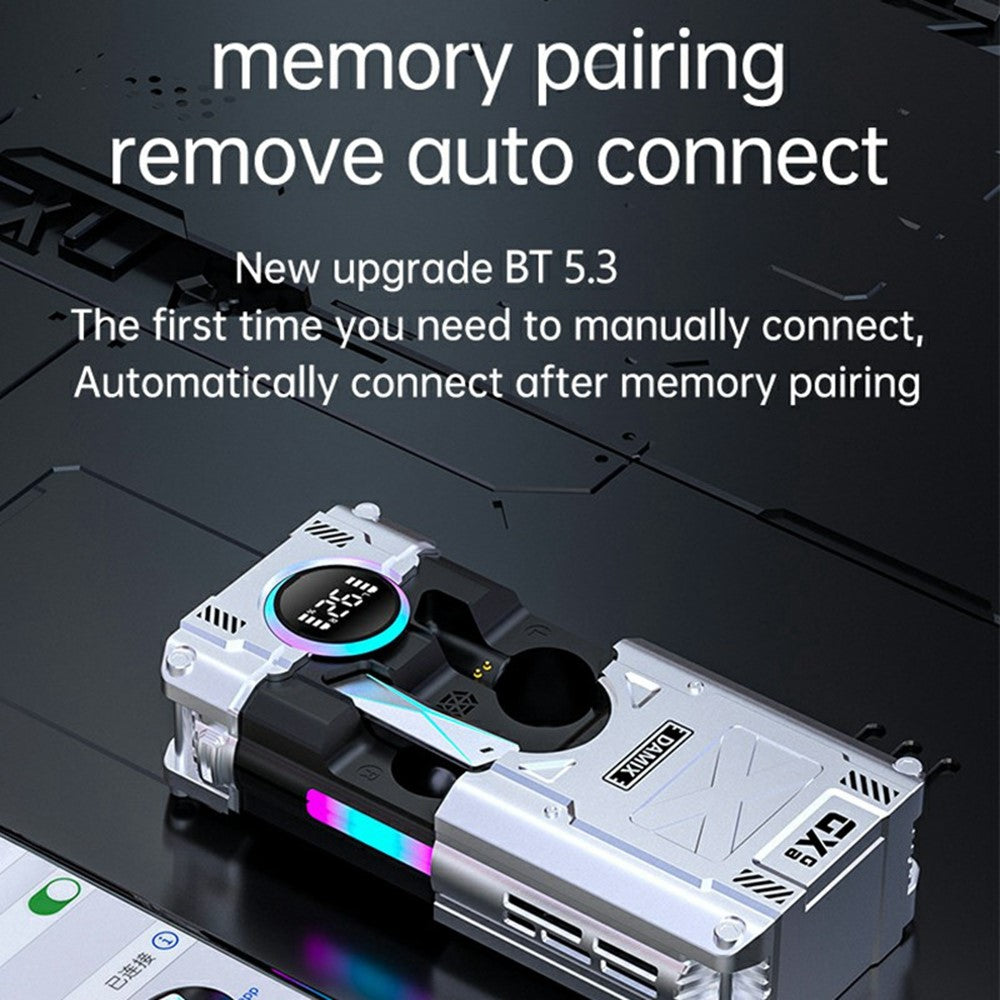 DX-08 Mechanical Mecha Bluetooth-Compatible Earbuds 140+ Languages Translation HD Call Wireless Earphones