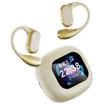 Q18 AI-oversættende øretelefoner Trådløse BT-øretelefoner til ophængning med ladeske med skærmdisplay