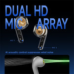 ND Air 3 Bluetooth-Compatible 5.4 True Wireless Earbuds 13mm Dynamic Driver Semi In Ear HiFi Headphones