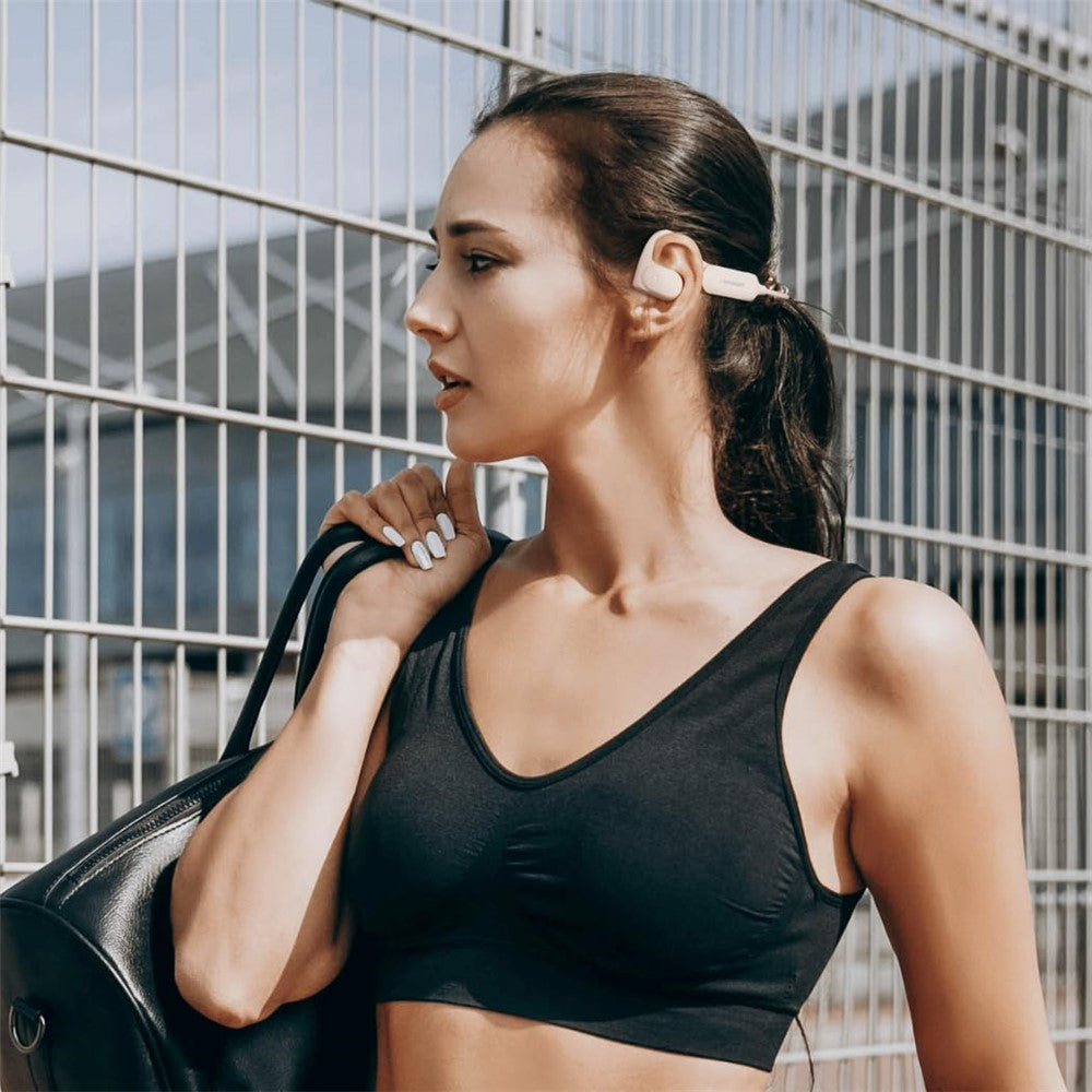 LANGSDOM Airwave BE10 Cykelsport Knogleledning Bluetooth-kompatibelt Headset Åben Øre Vandtæt Høretelefon