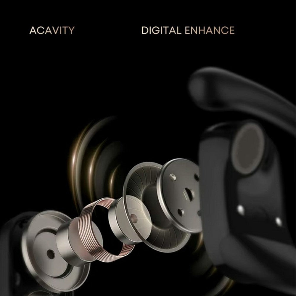LANGSDOM TS19 Sports Wireless Earphones with Mic Ear Hook Design Bluetooth-Compatible Waterproof Music Headset