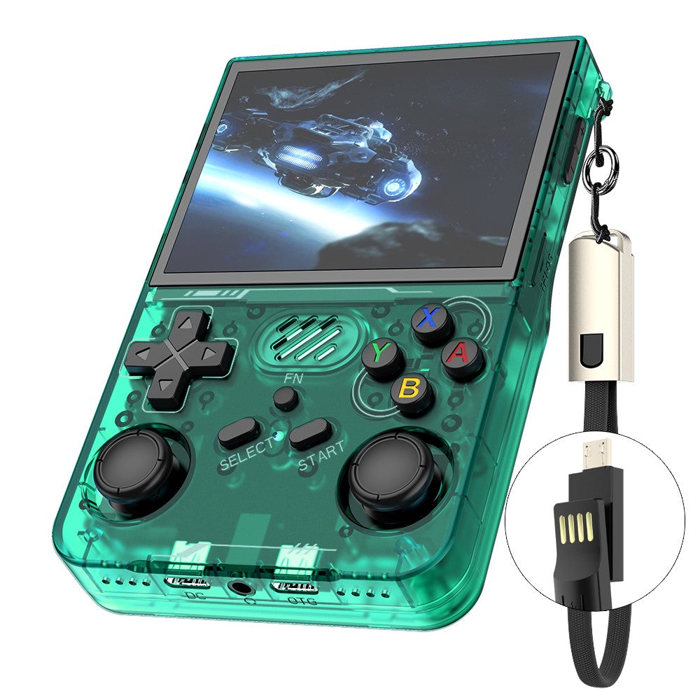 R36xx Håndholdt Spillekonsol 3,5 Tommer Skærm Retro Arkadespil Controller, Standardversion / 64G TF-kort