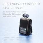 K89 Business LCD-display Clip-on Bluetooth-kompatibel headset Trådløs cykling Håndfri opkaldsøretelefon