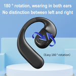 YJ78 Open Ear Earbuds Rotatable Single Ear Hook Sports Headphones Bluetooth-Compatible 5.4