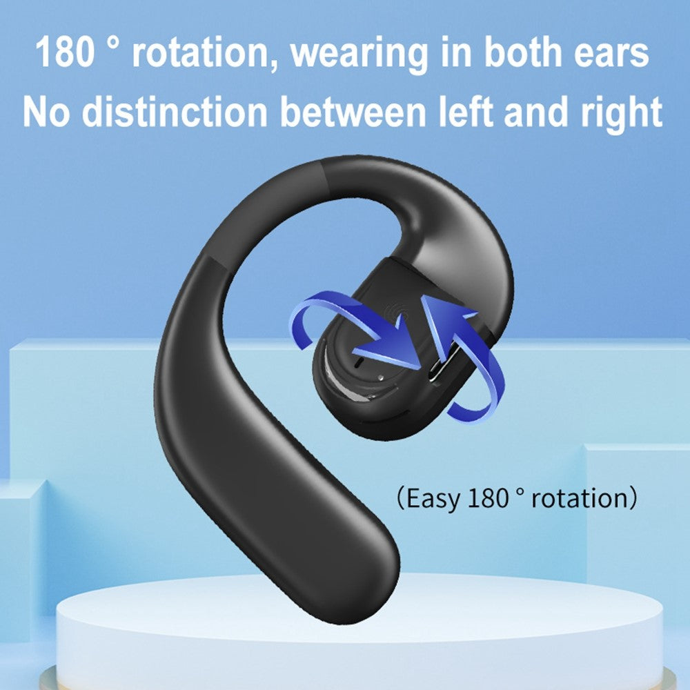 YJ78 Open Ear Earbuds Rotatable Single Ear Hook Sports Headphones Bluetooth-Compatible 5.4