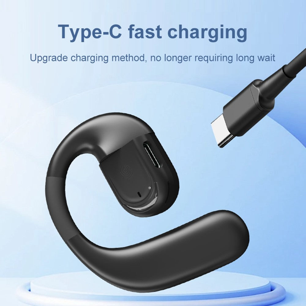 YJ78 Open Ear Earbuds Rotatable Single Ear Hook Sports Headphones Bluetooth-Compatible 5.4