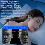 Q9 Wireless Mini Single Earbud Noise Cancelling Invisible In-Ear Headphone for Sleep