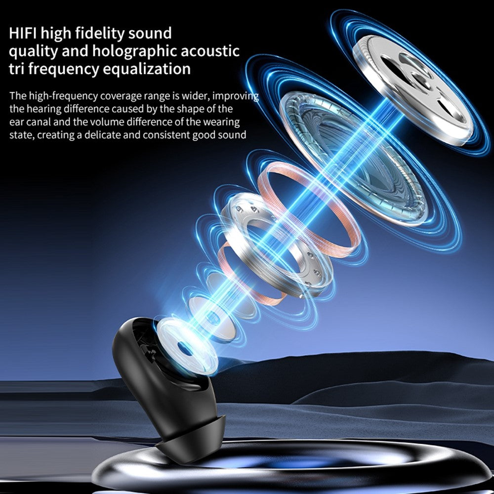 Q9 Wireless Mini Single Earbud Noise Cancelling Invisible In-Ear Headphone for Sleep