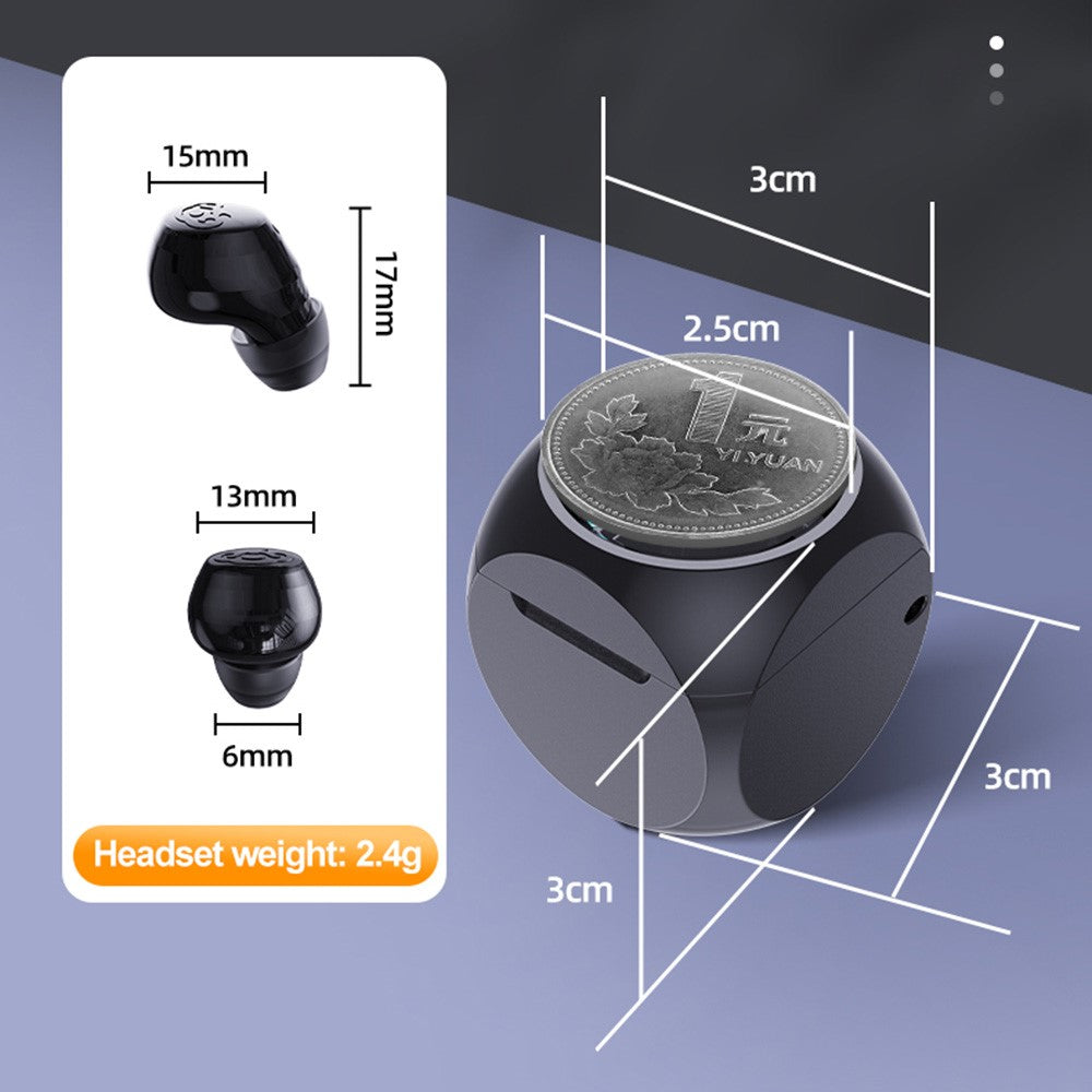Q1 Mini Single Earbud Wireless Bluetooth-Compatible 5.4 Headphone Invisible Sleep Earpiece