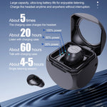 Q1 Mini Single Earbud Wireless Bluetooth-Compatible 5.4 Headphone Invisible Sleep Earpiece