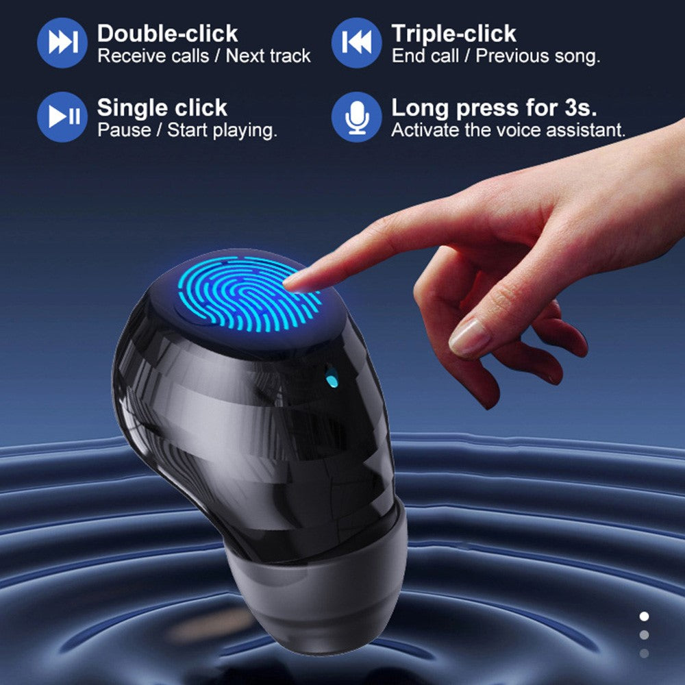 Q1 Mini Single Earbud Wireless Bluetooth-Compatible 5.4 Headphone Invisible Sleep Earpiece