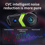 S3 Motorcycle Helmet Bluetooth-Compatible Headset Waterproof Wireless Earphones with 2 in 1 Soft and Hard Mic