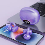 W19 TWS Bluetooth-kompatible 5.4 Ørepropper – Ikke i øret, Clip-On Sports Høretelefoner til Løb
