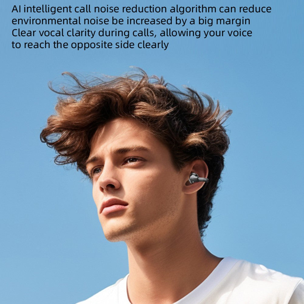 W19 TWS Bluetooth-kompatible 5.4 Ørepropper – Ikke i øret, Clip-On Sports Høretelefoner til Løb