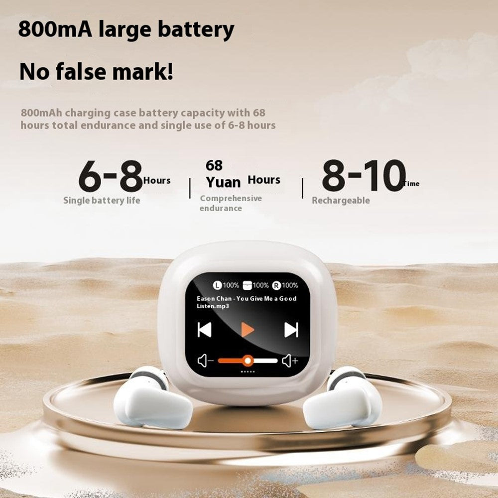 S09 Wireless Earbuds with Full Color Touch Screen Charging Case Noise Cancellation Bluetooth-compatible Headphones