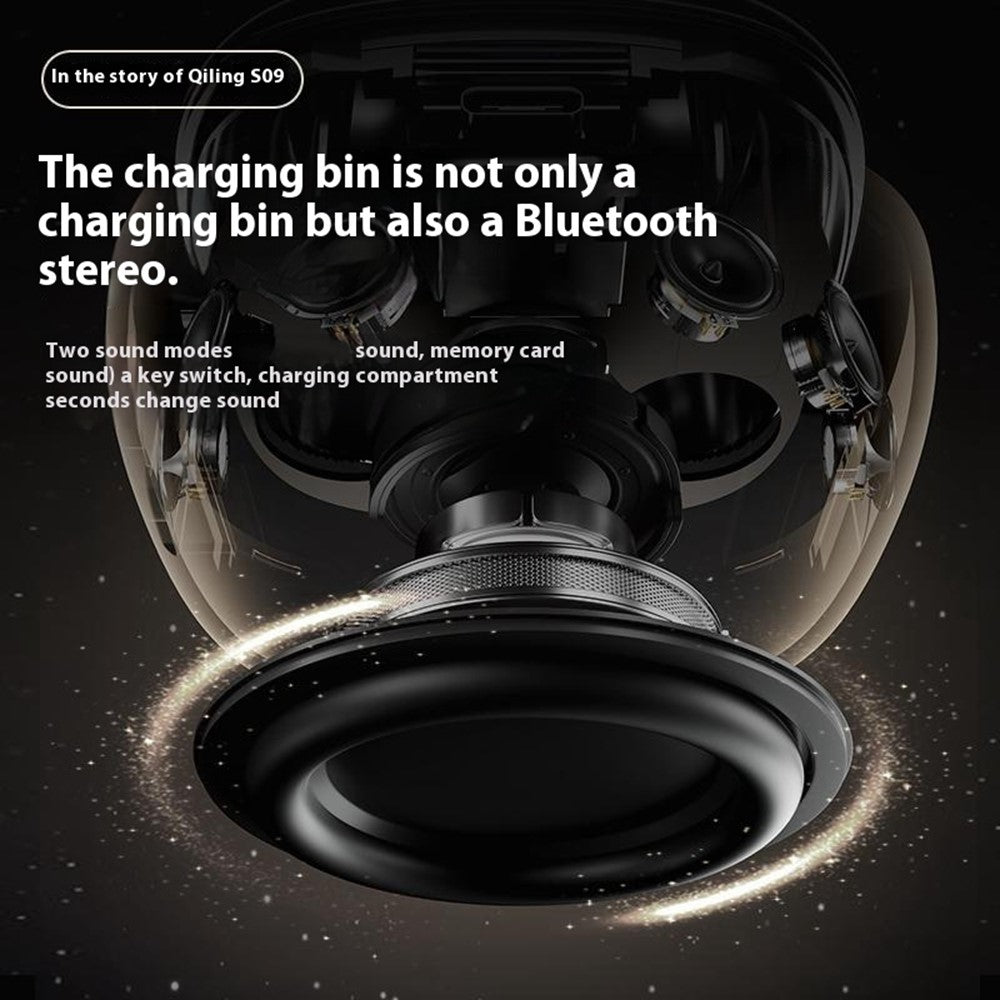 S09 Wireless Earbuds with Full Color Touch Screen Charging Case Noise Cancellation Bluetooth-compatible Headphones