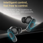 MAX60 Wireless Bluetooth-Compatible Earbuds Heavy Bass Active Noise Cancellation CVC Earphones