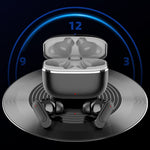 MAX60 Wireless Bluetooth-Compatible Earbuds Heavy Bass Active Noise Cancellation CVC Earphones