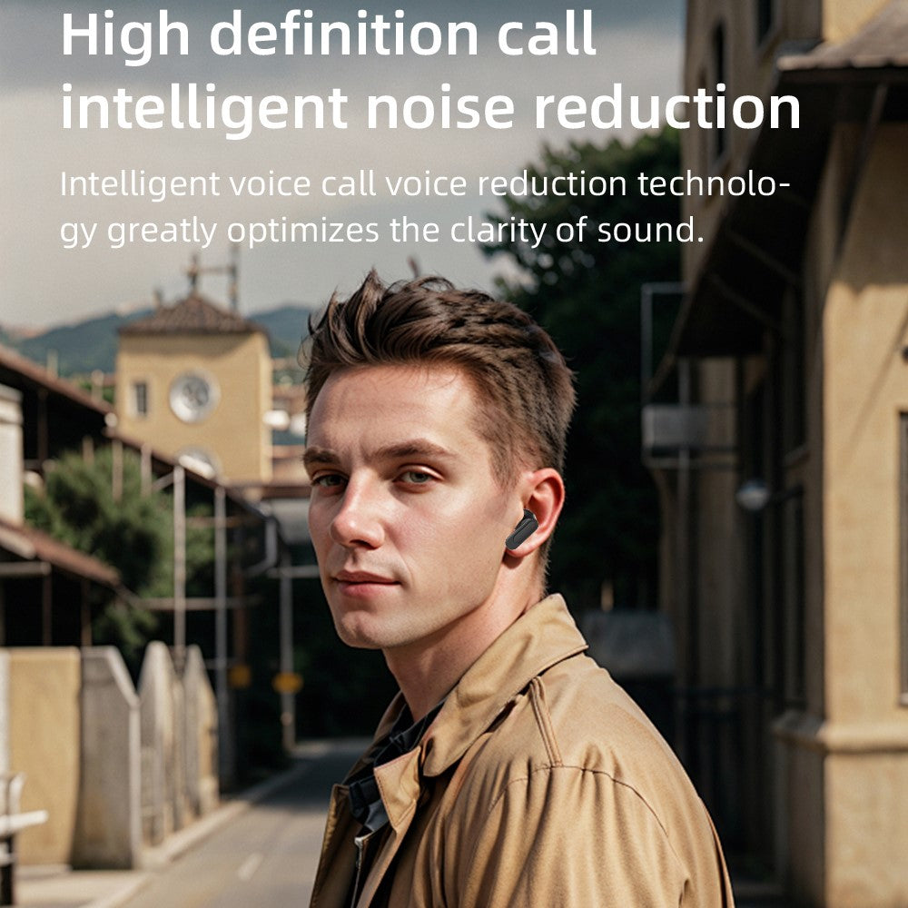 MAX60 Wireless Bluetooth-Compatible Earbuds Heavy Bass Active Noise Cancellation CVC Earphones