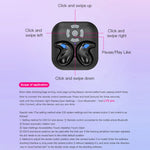 LY9 Mini Ultra Thin Wireless Sleep Earbuds Portable Shark Fin Design Bluetooth-Compatible Earphones with Watch Strap