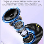 LY9 Mini Ultra Thin Wireless Sleep Earbuds Portable Shark Fin Design Bluetooth-Compatible Earphones with Watch Strap