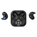 LY9 Mini Ultra Thin Wireless Sleep Earbuds Portable Shark Fin Design Bluetooth-Compatible Earphones with Watch Strap