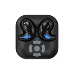 LY9 Mini Ultra Thin Wireless Sleep Earbuds Portable Shark Fin Design Bluetooth-Compatible Earphones with Watch Strap
