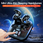 LY9 Mini Ultra Thin Wireless Sleep Earbuds Portable Shark Fin Design Bluetooth-Compatible Earphones with Watch Strap