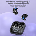 LY9 Mini Ultra Thin Wireless Sleep Earbuds Portable Shark Fin Design Bluetooth-Compatible Earphones with Watch Strap
