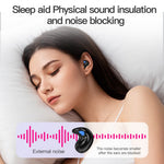 LY9 Mini Ultra Thin Wireless Sleep Earbuds Portable Shark Fin Design Bluetooth-Compatible Earphones with Watch Strap
