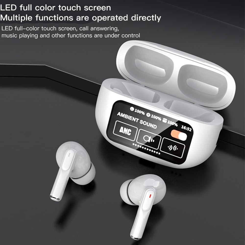 A9 Plus ANC ENC Noise Cancelling Bluetooth-Compatible Earphones Waterproof Wireless Headset