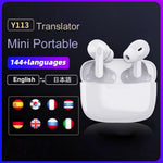 Y113 Smart Voice Translation Earbuds Multi Language Real Time Interpreter In Ear Bluetooth-Compatible Earphones