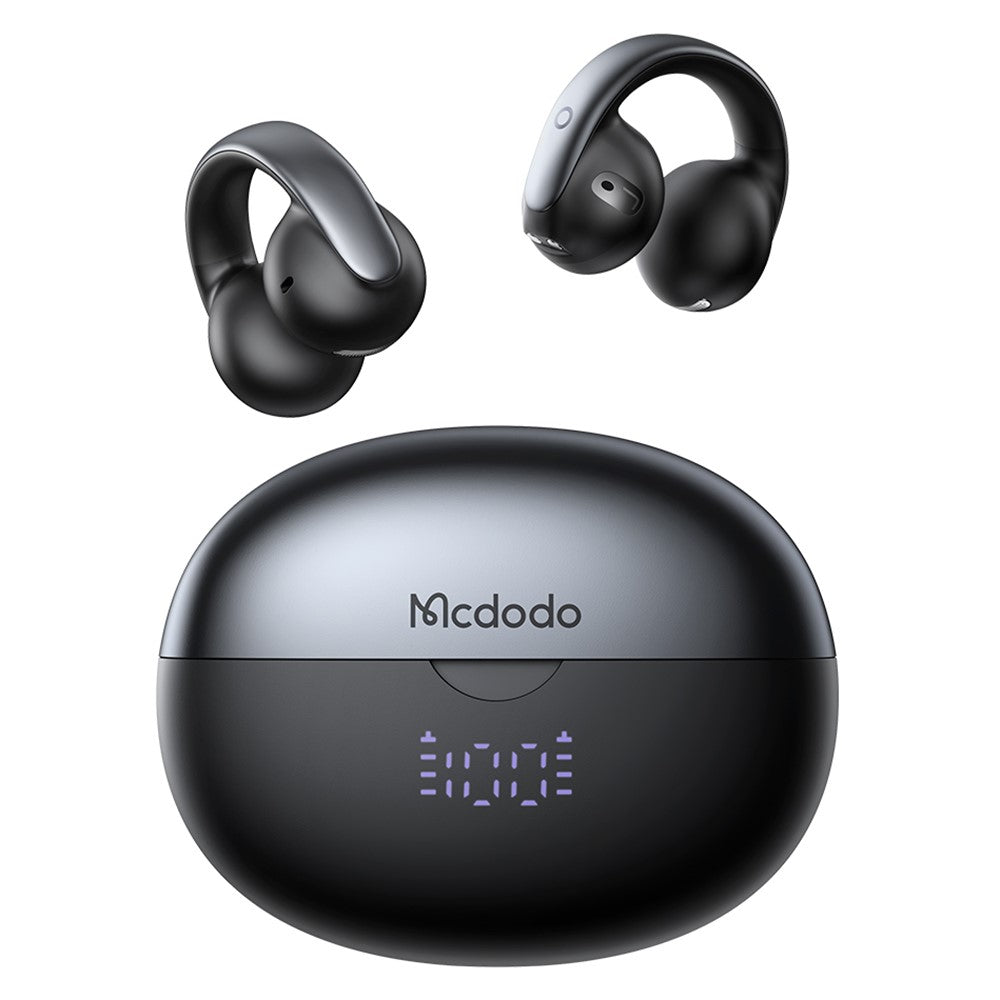 MCDODO HP-816 Clip-On C-formede In-Ear Hovedtelefoner Bluetooth-kompatible Åbne Høretelefoner med LED Batteridisplay