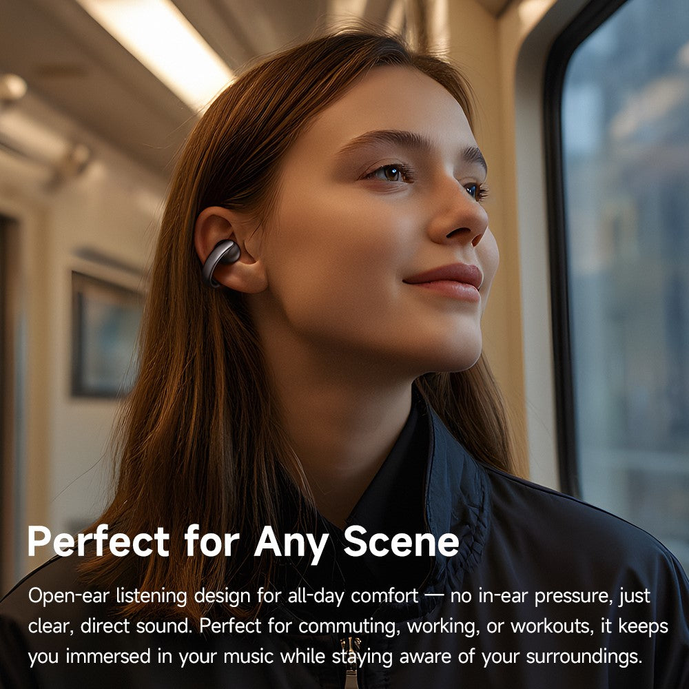 MCDODO HP-816 Clip-On C-formede In-Ear Hovedtelefoner Bluetooth-kompatible Åbne Høretelefoner med LED Batteridisplay