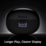 MCDODO HP-816 Clip-On C-formede In-Ear Hovedtelefoner Bluetooth-kompatible Åbne Høretelefoner med LED Batteridisplay