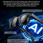 W610 Heycyan App Smart Glasses Photo Video Recording AI Translation 8MP Camera WiFi Bluetooth-Compatible Glasses