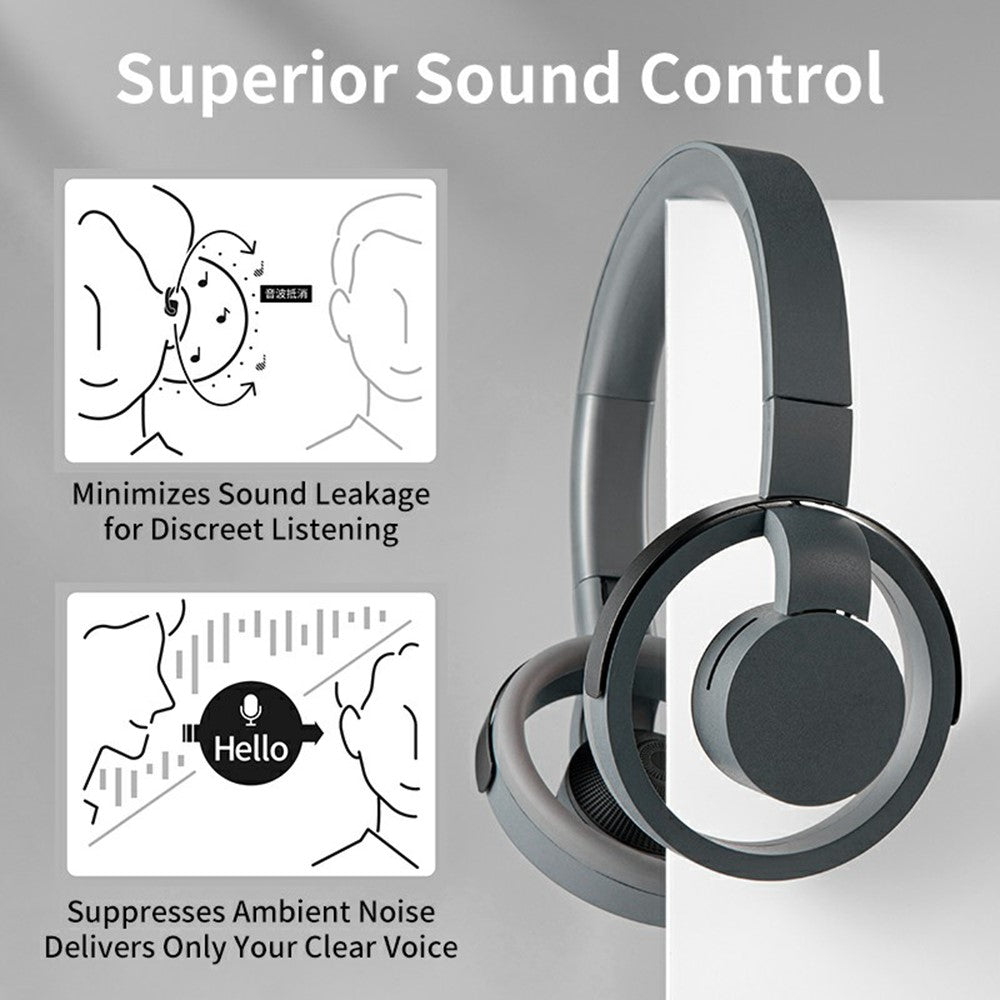 LC6200 Bluetooth-Compatible Foldable Headphone Open-Ear Wireless ENC Noise Cancelling Headset