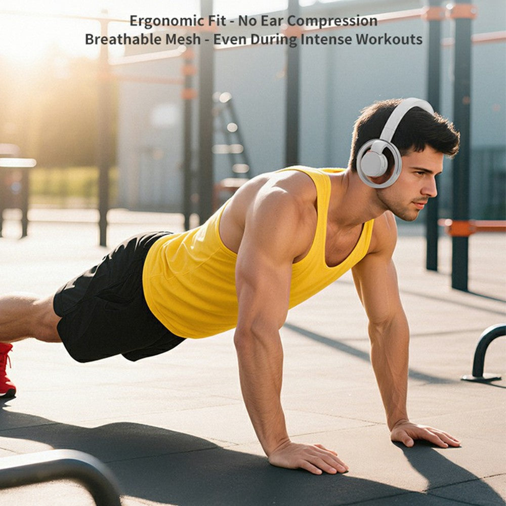 LC6200 Bluetooth-Compatible Foldable Headphone Open-Ear Wireless ENC Noise Cancelling Headset