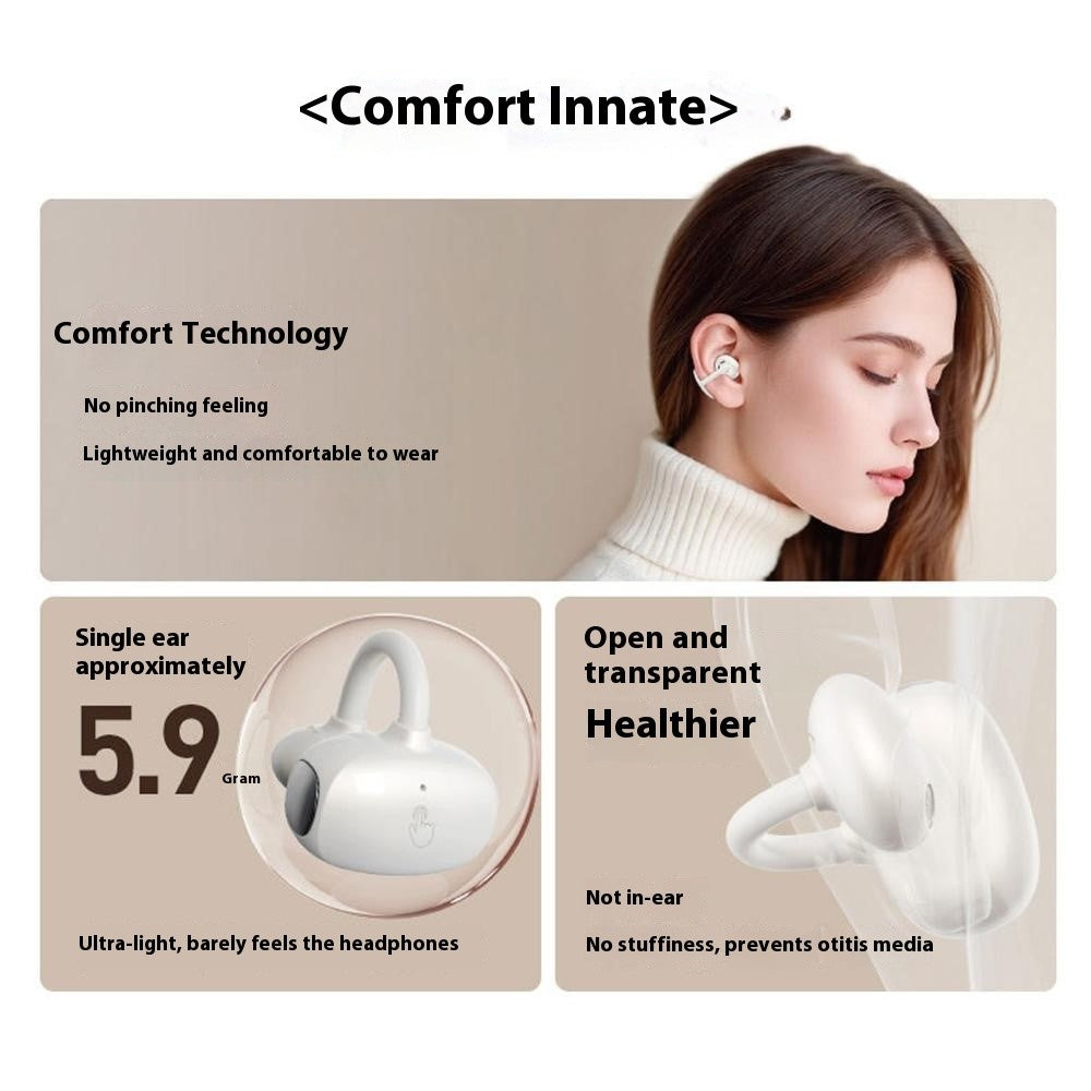 HM22 AI-oversættelse, intelligent støjreduktion, touch-kontrol, sportsøretelefoner, Bluetooth-kompatible høretelefoner med øreklips