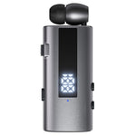 K92 Clip-On Earphone Business Bluetooth-Compatible LED Display Wireless Headset Single Microphone 50H Playtime