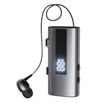 K92 Clip-On Earphone Business Bluetooth-Compatible LED Display Wireless Headset Single Microphone 50H Playtime