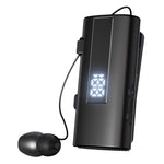 K92 Clip-On Earphone Business Bluetooth-Compatible LED Display Wireless Headset Single Microphone 50H Playtime