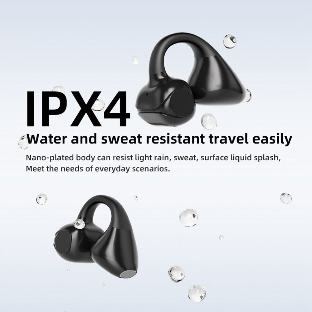 M88 Ear Clip Wireless Bluetooth-Compatible Headset Stereo Sound IPX4 Sweatproof Sports Earphones