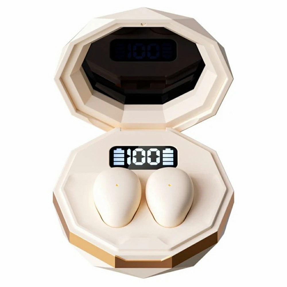 MY001 Sleep TWS Bluetooth-Compatible Earbuds In-Ear Music Earphones with Digital Display Charging Case