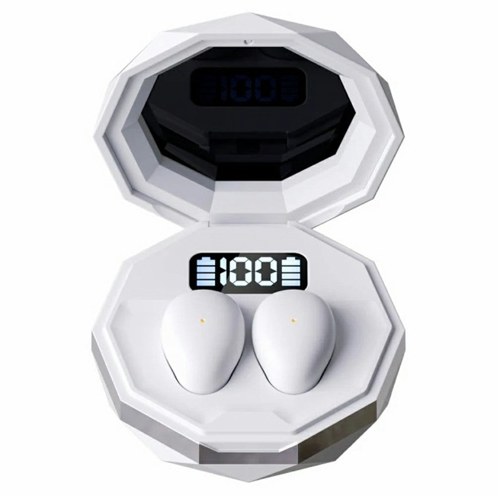 MY001 Sleep TWS Bluetooth-Compatible Earbuds In-Ear Music Earphones with Digital Display Charging Case