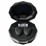 MY001 Sleep TWS Bluetooth-Compatible Earbuds In-Ear Music Earphones with Digital Display Charging Case
