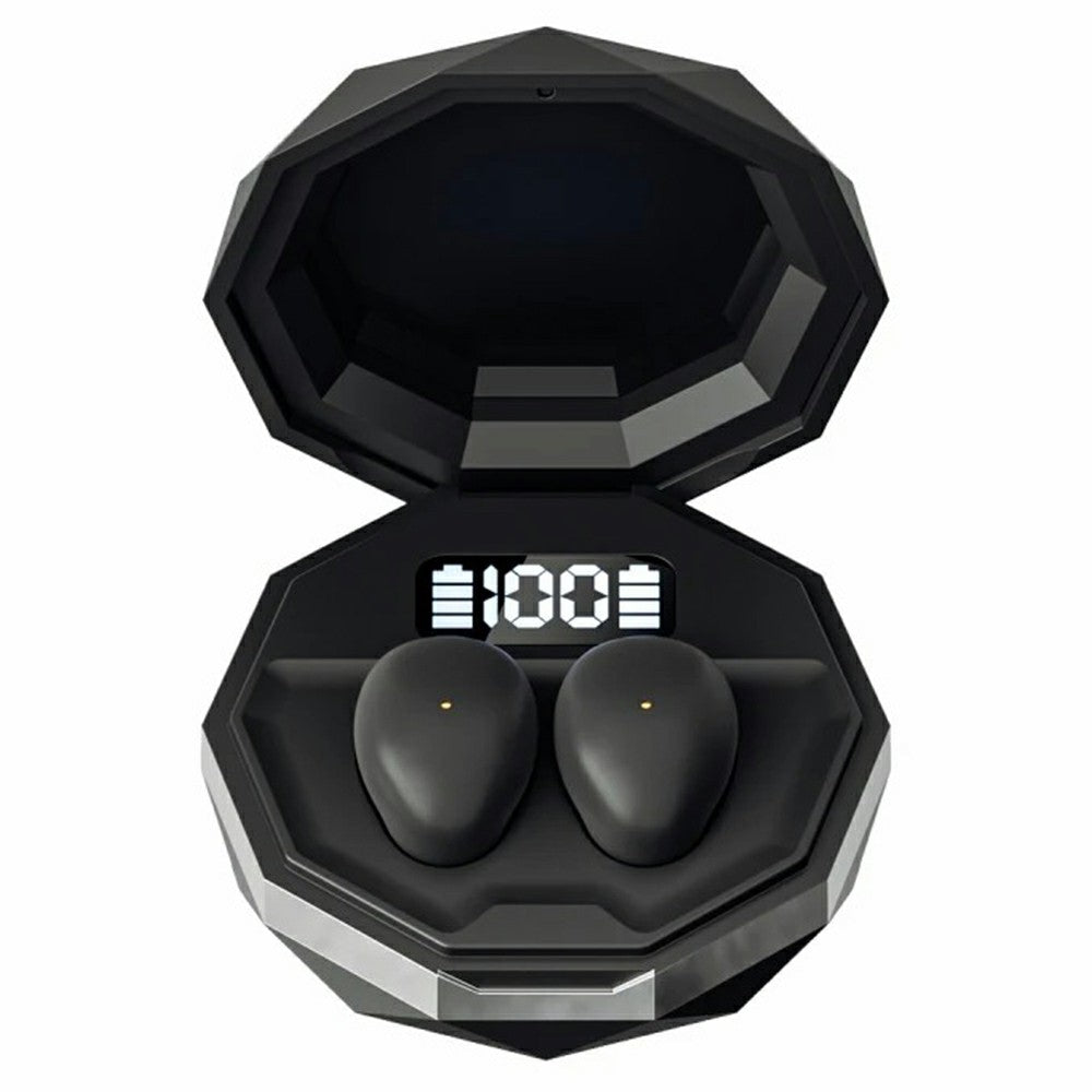 MY001 Sleep TWS Bluetooth-Compatible Earbuds In-Ear Music Earphones with Digital Display Charging Case