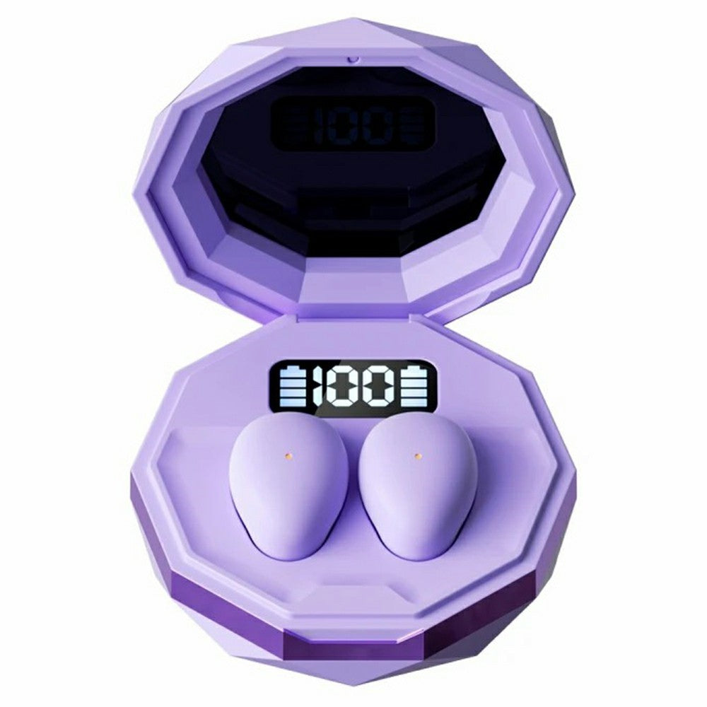 MY001 Sleep TWS Bluetooth-Compatible Earbuds In-Ear Music Earphones with Digital Display Charging Case