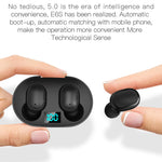 E6S True Wireless Bluetooth-Compatible Earbuds HiFi Sound Stereo In-Ear Earphones